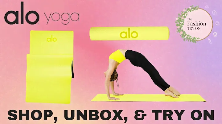 alo yoga | Warrior Yoga Mat - Highlighter | the HEAVIEST yoga mat?? | The Fashion Try On