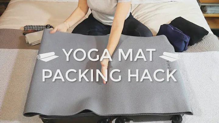 The no-brainer hack for packing your yoga mat
