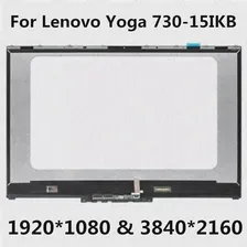 Оригинальный 15,6 "FHD ИЛИ UHD ЖК-дисплей + сенсорный дигитайзер с рамкой в сборе Для Lenovo Yoga 730-15 Yoga 730-15IKB 81CU Yoga 730-15IWL 81JS