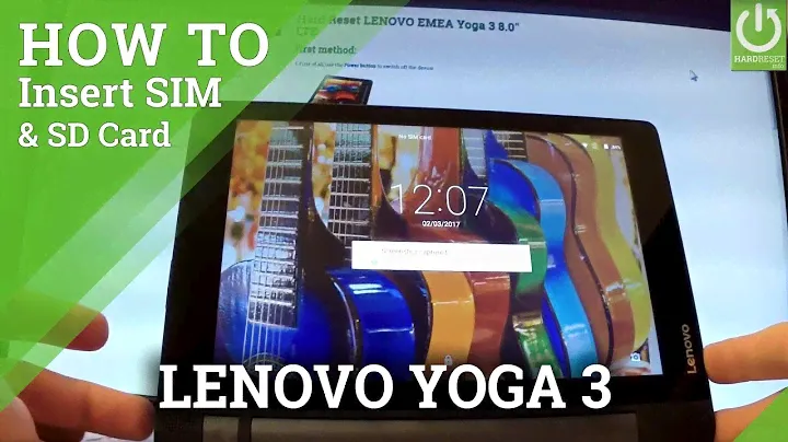 Вставьте SIM-карту и SD в LENOVO Yoga 3 — настройка SIM-карты и SD-карты
