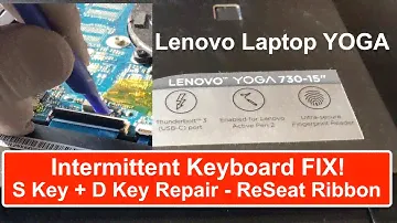 Lenovo Yoga 730 — 15 некоторые клавиши не работают! Устранение проблем с клавиатурой — исправление с помощью ленты Reseat!