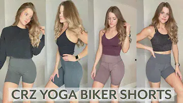CRZ Yoga Biker Shorts Haul & Try-On