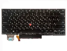 SN20R55563 CS19 Клавиатура для ноутбука Lenovo ThinkPad X1 carbon Gen 7 2019, X1 Yoga 4th Gen черная с подсветкой