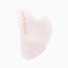 Аксессуары для ухода за лицом FACE YOGA массажер для лица гуаша из натурального розового кварца