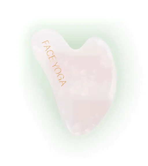 Гуаша из розового кварца Face Yoga-0