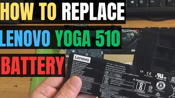 How To REPLACE Lenovo YOGA 510 Laptop Internal BATTERY