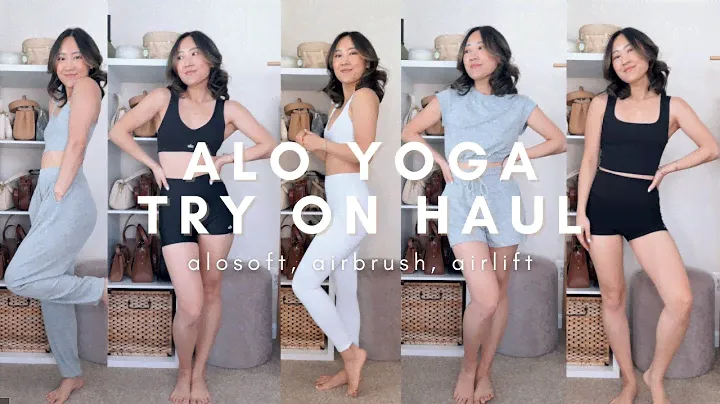 ALO YOGA ALOVERSARY SALE try on haul & review: loungewear & activewear | alosoft, airbrush, airlift