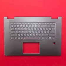 Клавиатура для ноутбука Lenovo Yoga 730-15IWL серая с серым топкейсом