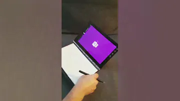 Lenovo YogaBook test : note with Real Pen