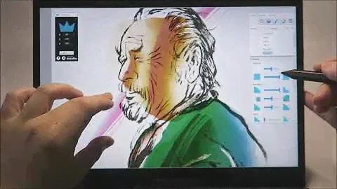 Lenovo E-Color Pen + Expresii Digital Watercolor Demo (on Yoga Duet 7i)