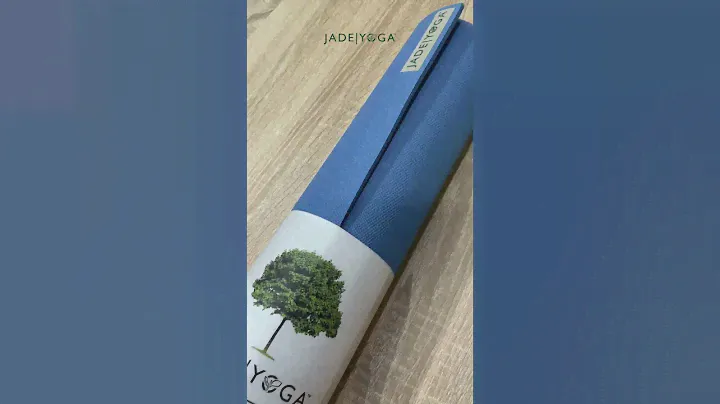 Jade Yoga Harmony in Slate Blue #jadeyoga #yogamat #rubbermat #yogapractice #antislip